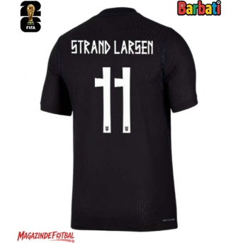 Norvegia Jorgen Strand Larsen #11 Tricou Fotbal Replică Mondial 2026 Barbati Deplasare